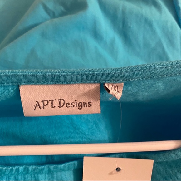 NWT Turquoise Ruffle Top - Picture 3 of 4